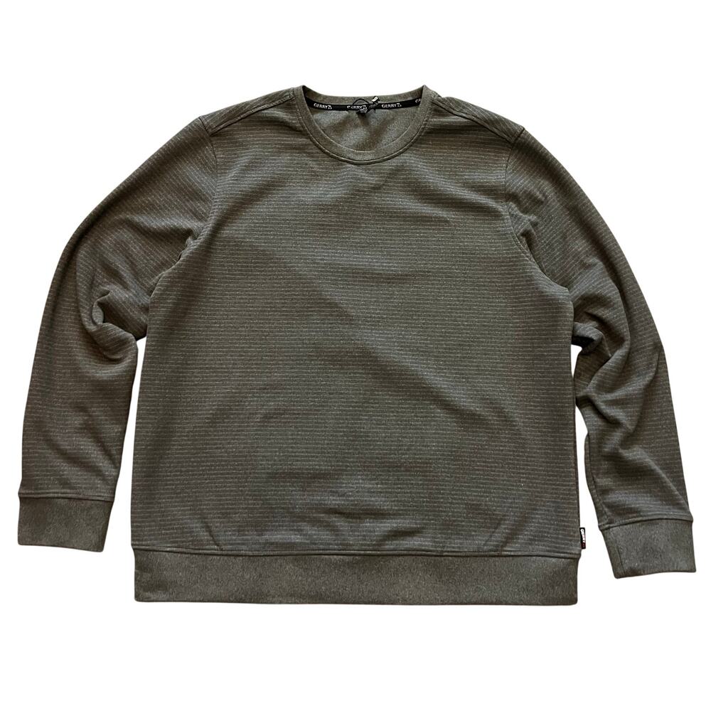 Gerry Men’s Soft Crewneck Sweatshirt Gray XL Athleisure Outdoor Everyday